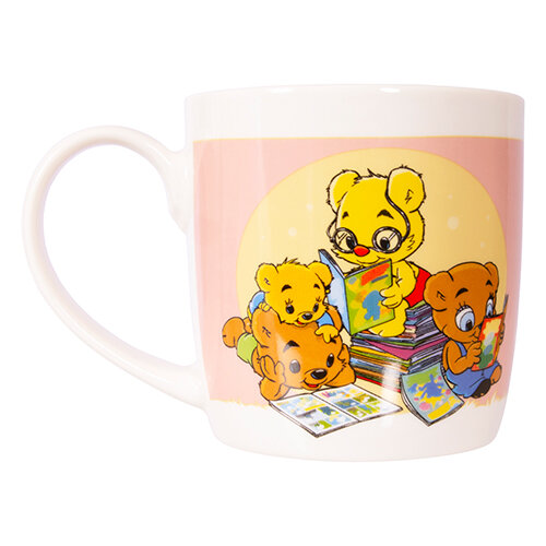 BAMSE Mugg Trillingarna & Brumma Korall 27cl