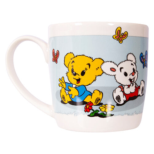 BAMSE Mugg Brumma & Mini-Hopp Blå 27 cl