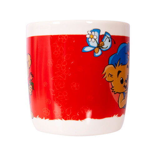 BAMSE Mugg Bamse & Brummelisa Röd 27cl