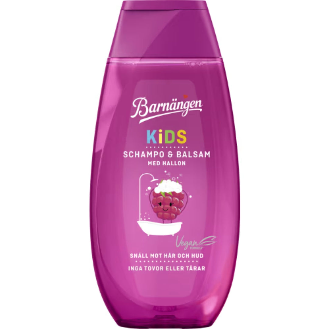 Barnängen Kids Hallon Schampo & balsam - Shampoo with Raspberry Extract 250ml