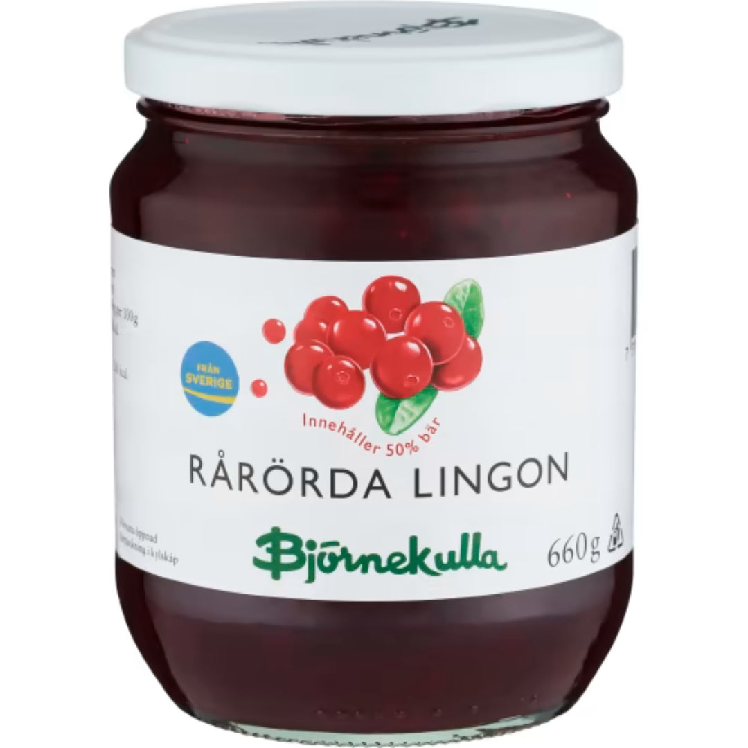 Björnekulla Rårörda Lingon Ekologiska - Organic Stirred Lingonberries 400g