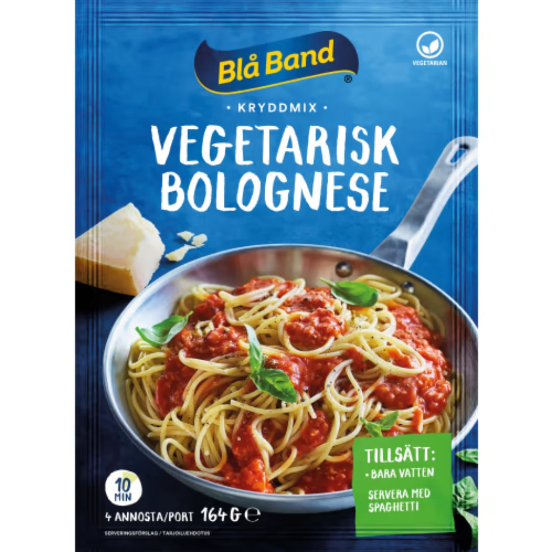 Blå Band Bolognese Vegetarisk Kryddmix/4 Port - Bolognese Spice Mix 164g
