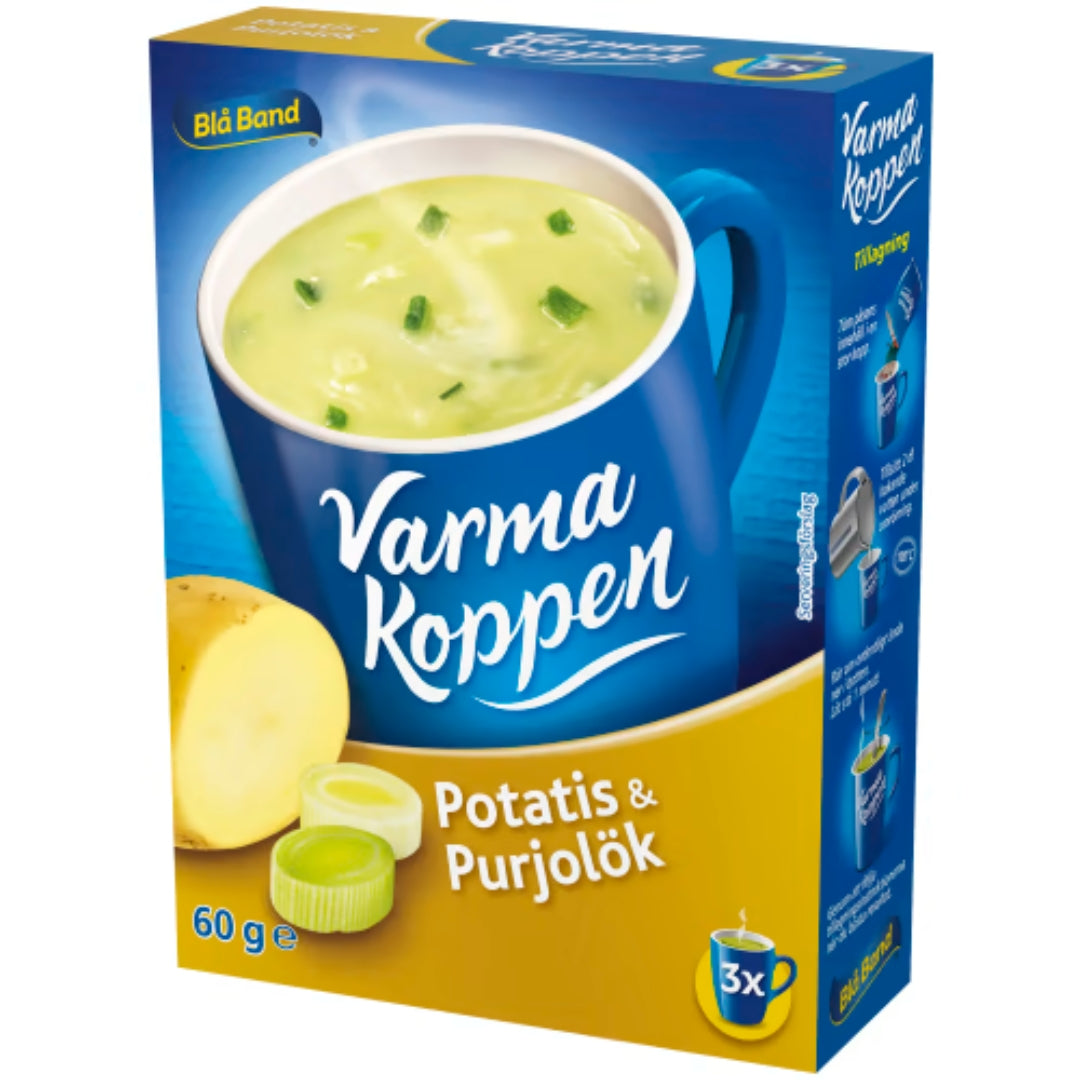 Blå Band Potatis&purjo Varma Koppen Pulver/3 Port - Potato & Leek Soup 60g