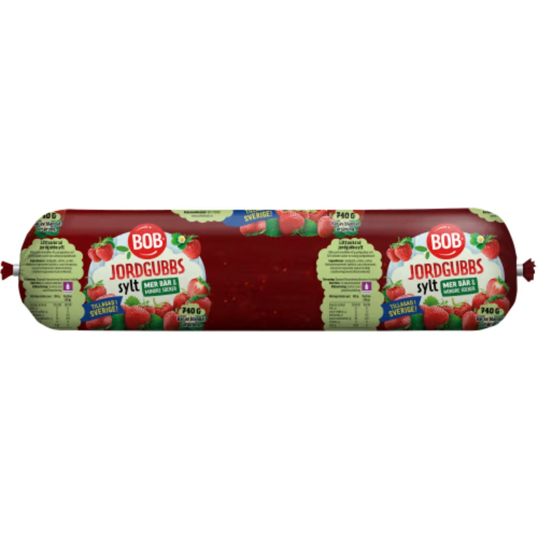 Bob Jordgubbssylt Lättsockrad Refill - Strawberry Jam 740g