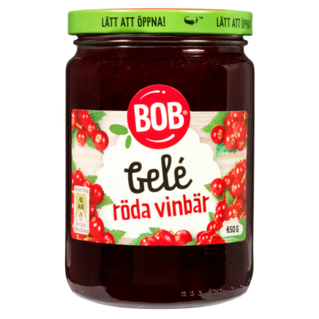 Bob Röda Vinbär Gelé - Redcurrant Jelly 450g