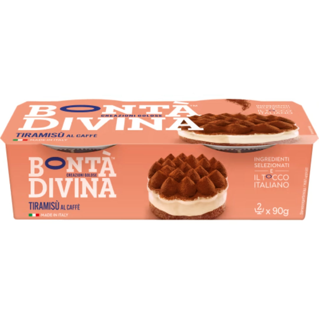 Bonta Divina Tiramisu 2-pack - Italian Dessert 180g