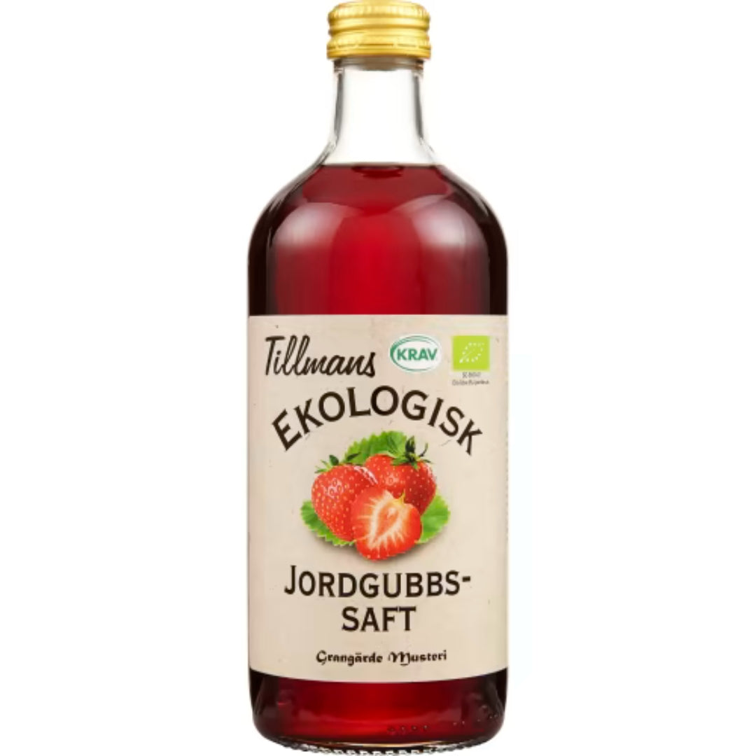 Tillmans Ekologisk Jordgubbs saft - Organic Strawberry Cordial 0.5L