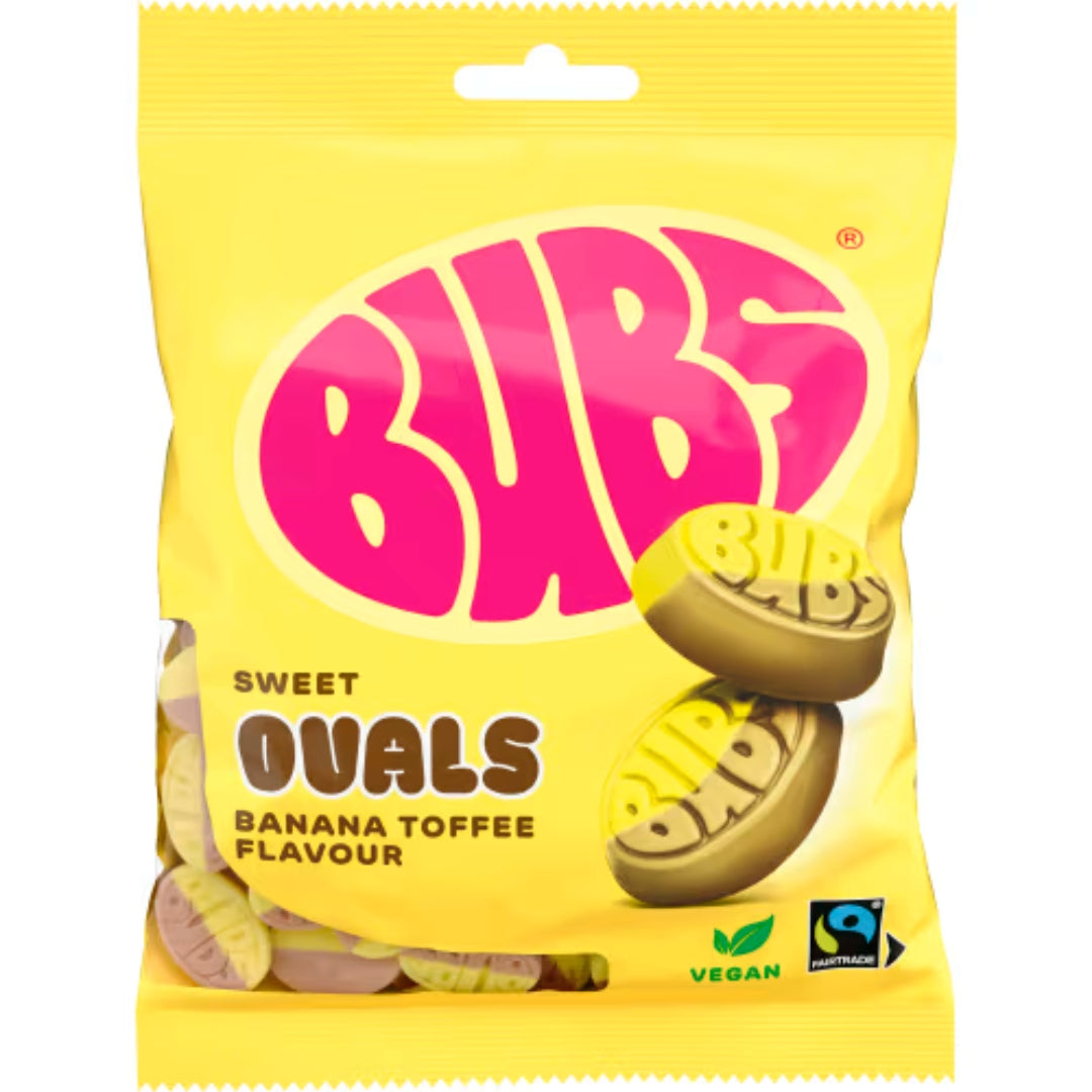 Bubs Goody Sweet Ovals Banana/Toffee 175g