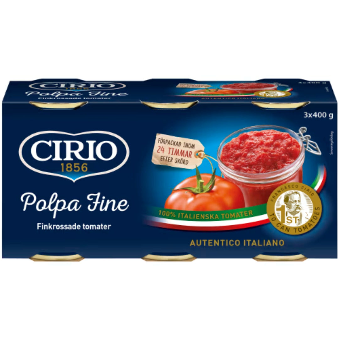 Cirio Tomater Finkrossade - Diced Tomatoes 3x400g