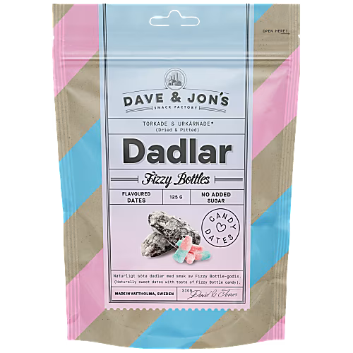 DAVE & JON'S Dadlar Fizzy Bottles - Dates 125g
