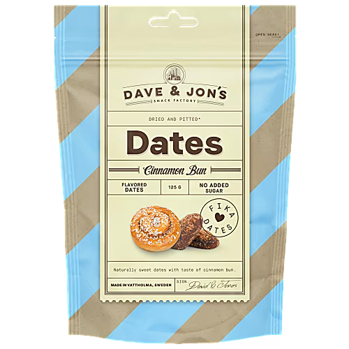 DAVE & JON'S Dadlar Kanelbulle - Dates 125g