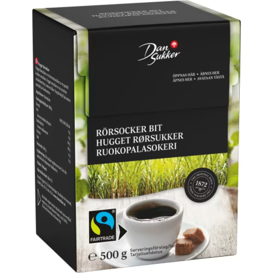 Dansukker Rörsocker Bit - Cane Sugar 500G