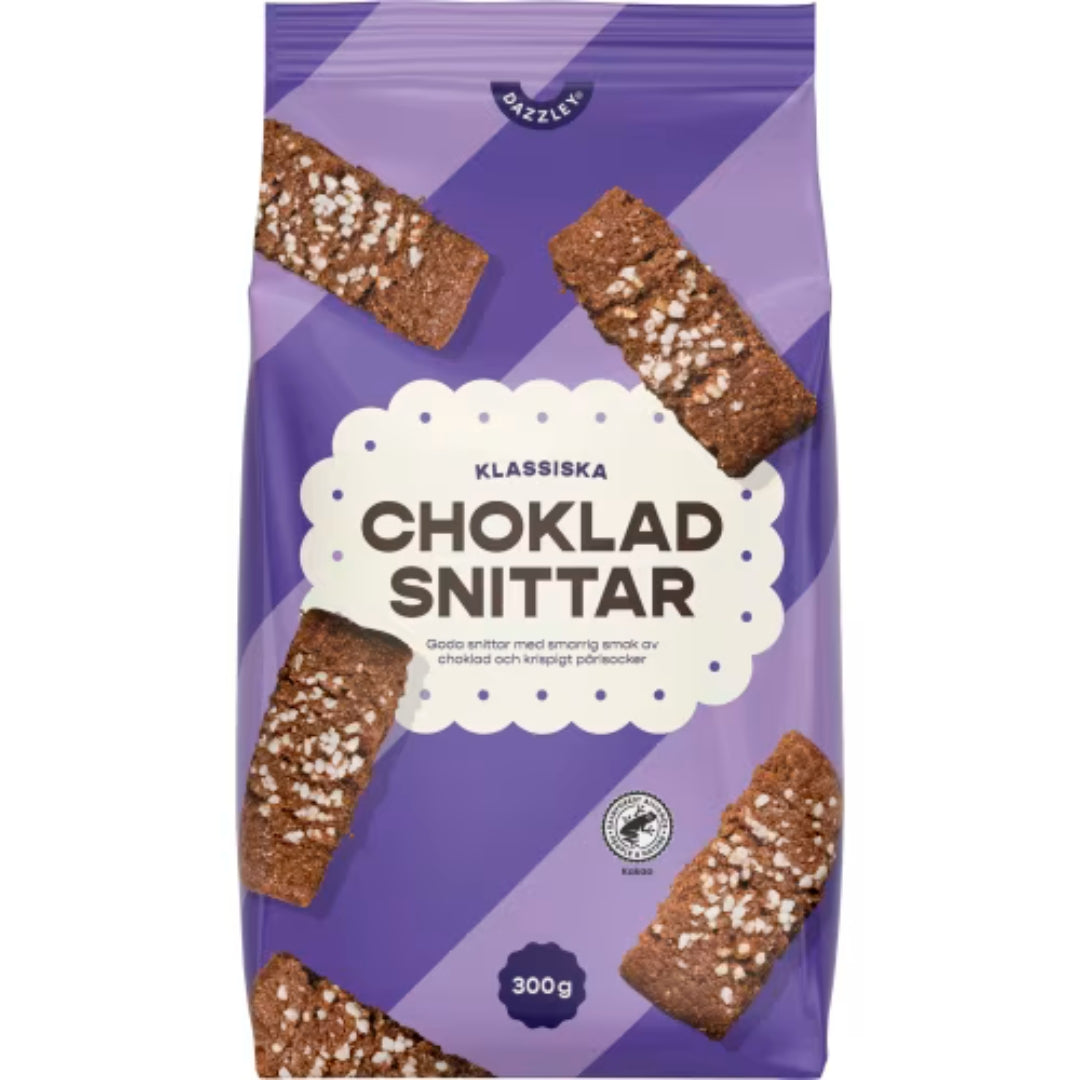 Dazzley Chokladsnittar - Biscuits al cioccolato 300G