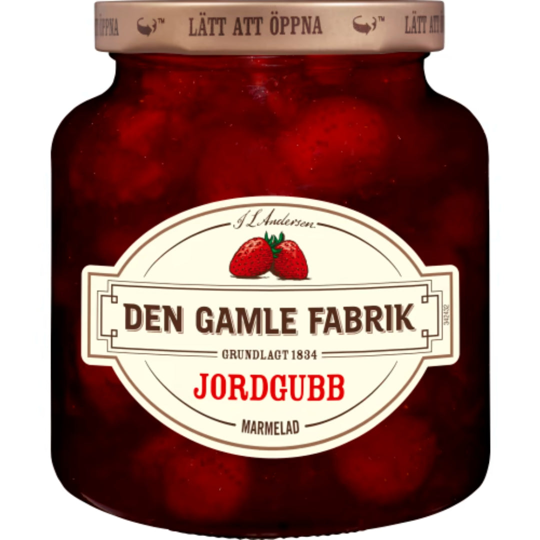 Den Gamle Jordgubb Marmelad - Strawberry Marmalade 380g