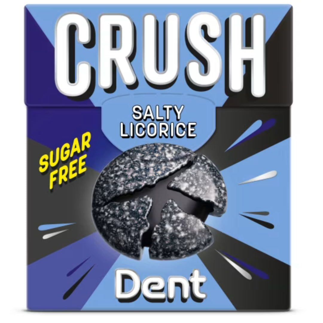 Dent Crush Salty Liquirice - Pastilles salato senza zucchero Pastilles 25g