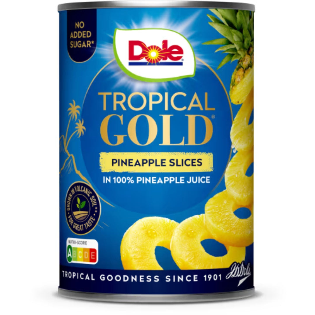 Dole Tropical Gold Pineapple Slices In Juice 567g