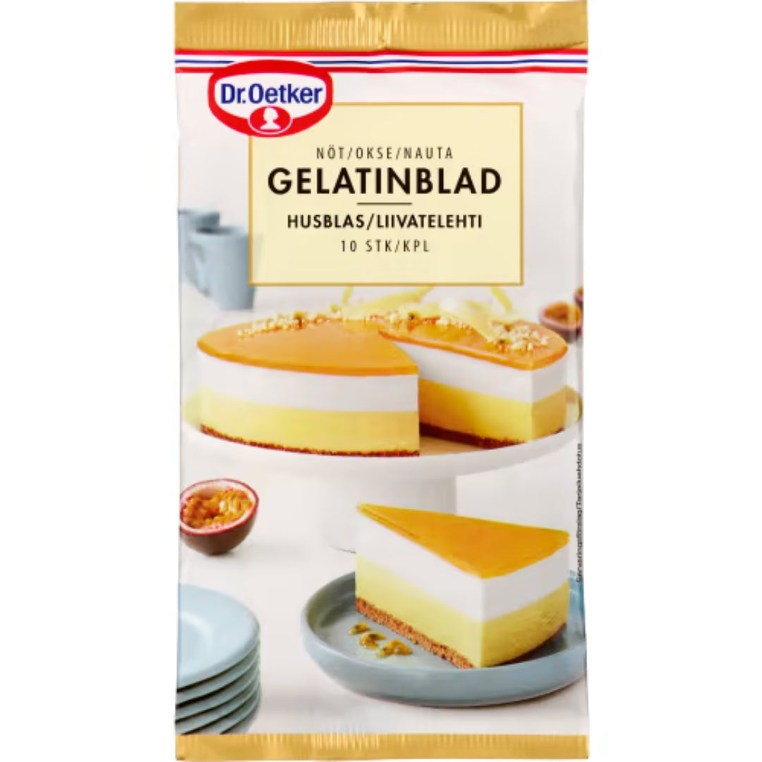 Dr Oetker Gelantinblad Nöt - Gelatin Sheets Beef 10p