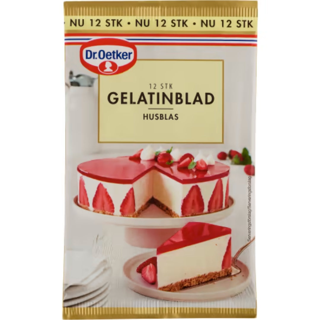 Dr Oetker Gelatinblad - Gelatin Sheets 12p