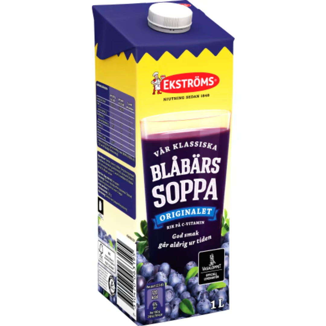 Ekströms Blåbärssoppa - Blueberry Fruit Soup 1L