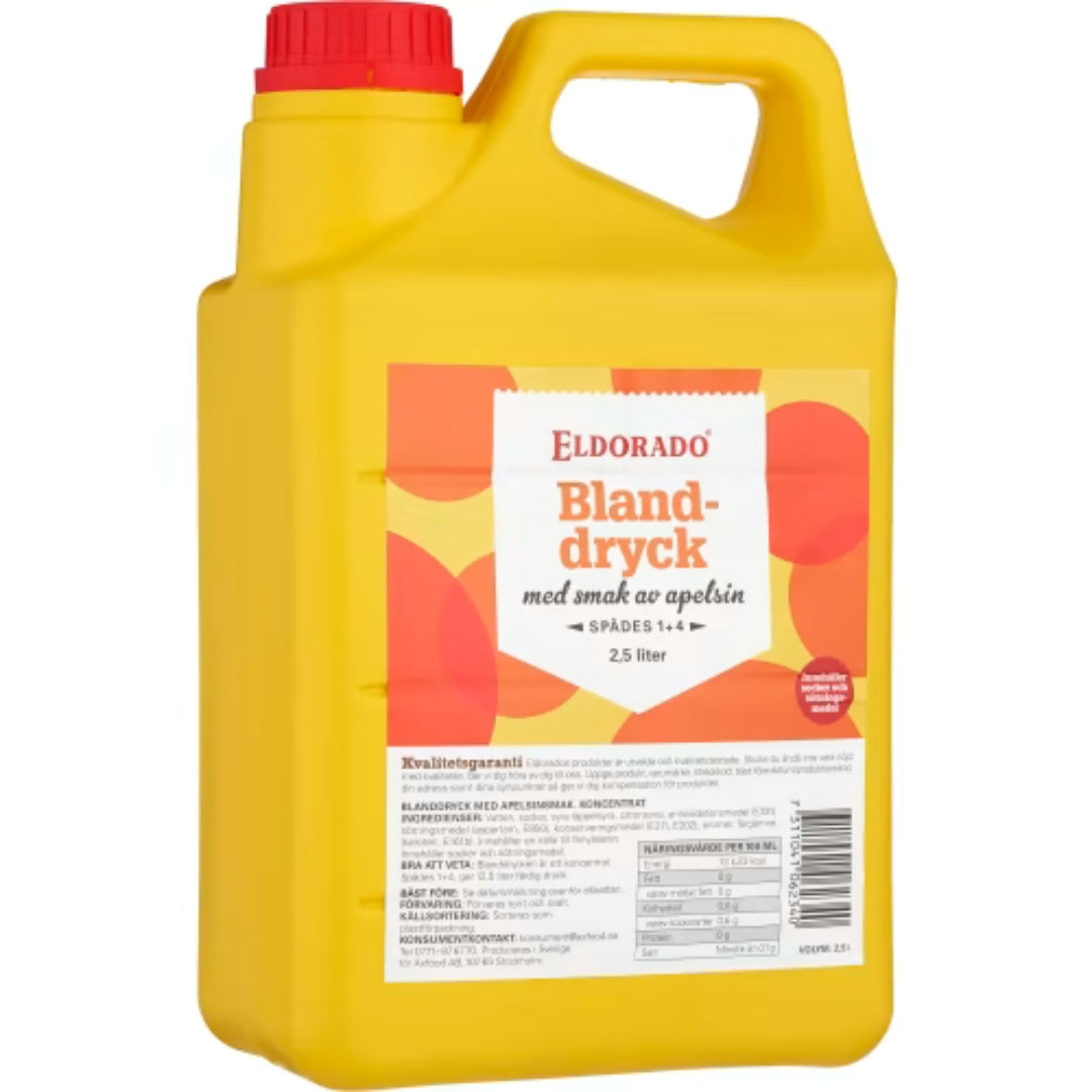 Eldorado Blanddryck Apelsin Dunk - Orange Drink Concentrate 2.5L