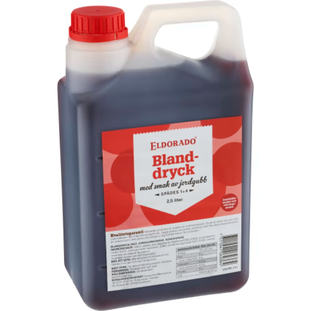 Eldorado Blanddryck Jordgubb Dunk - Strawberry Drink Concentrate 2.5L