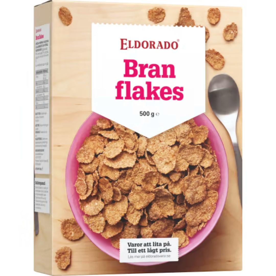 Eldorado Bran Flakes - High-Fiber Wheat Cereal 500g