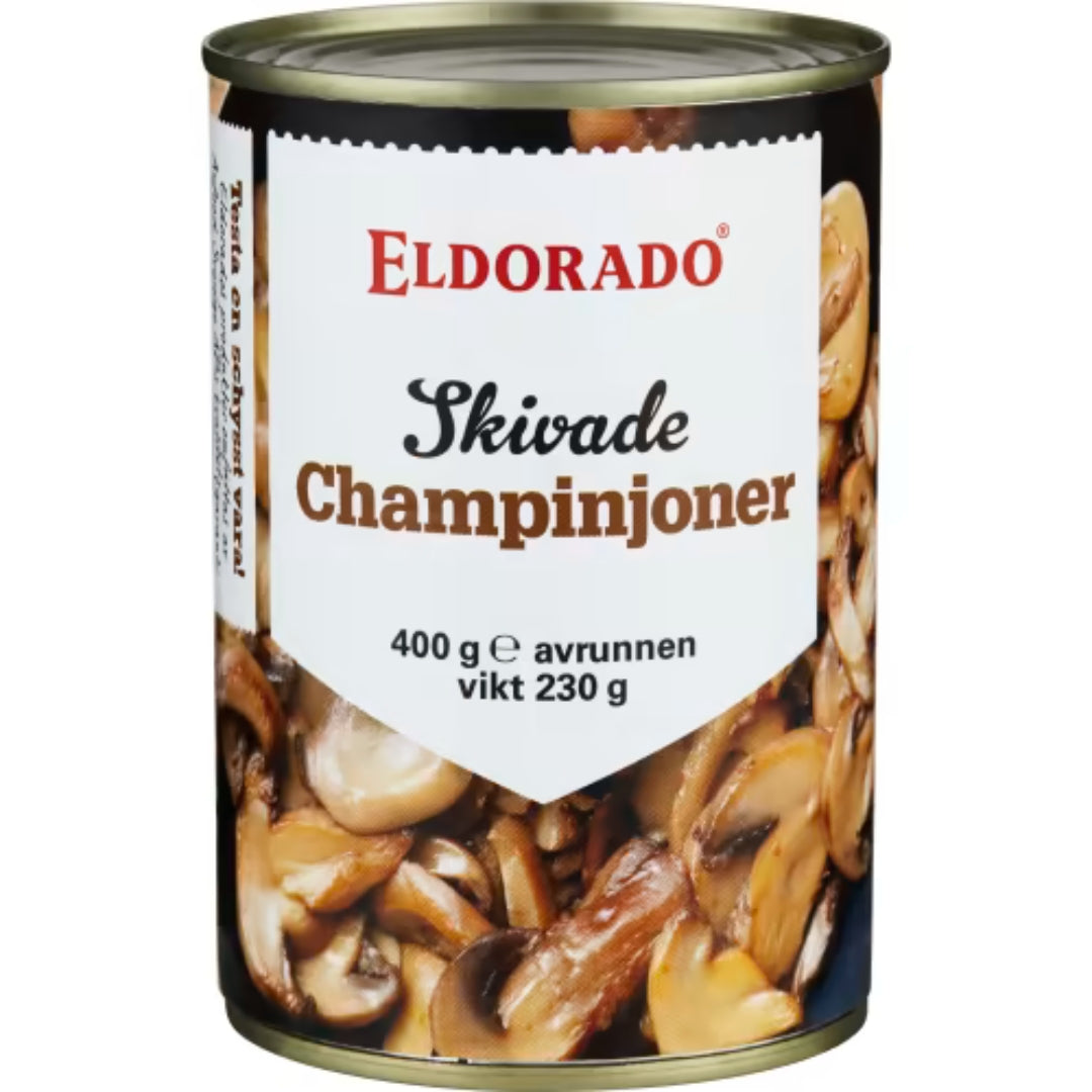 Eldorado Champinjoner i Skivor - Sliced Mushrooms 400g