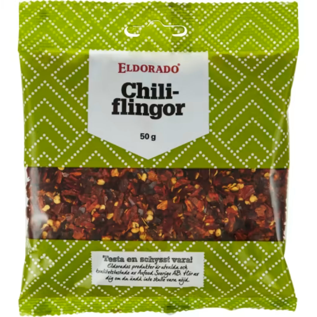 Eldorado Chiliflingor Påse - Chili Flakes 50g