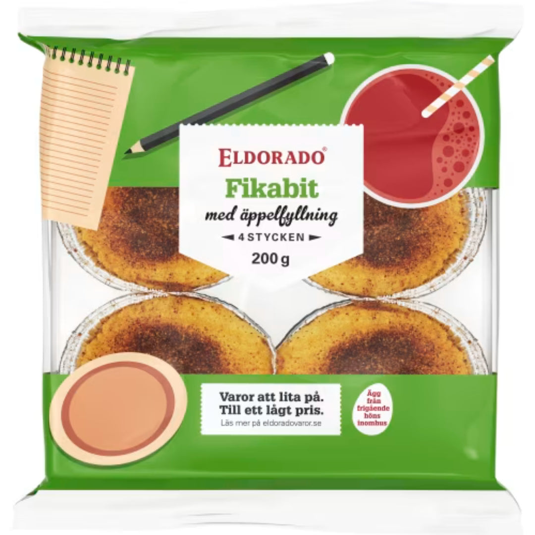Eldorado Fikabit Äppelsmak - Treat with a touch of Apple 200g
