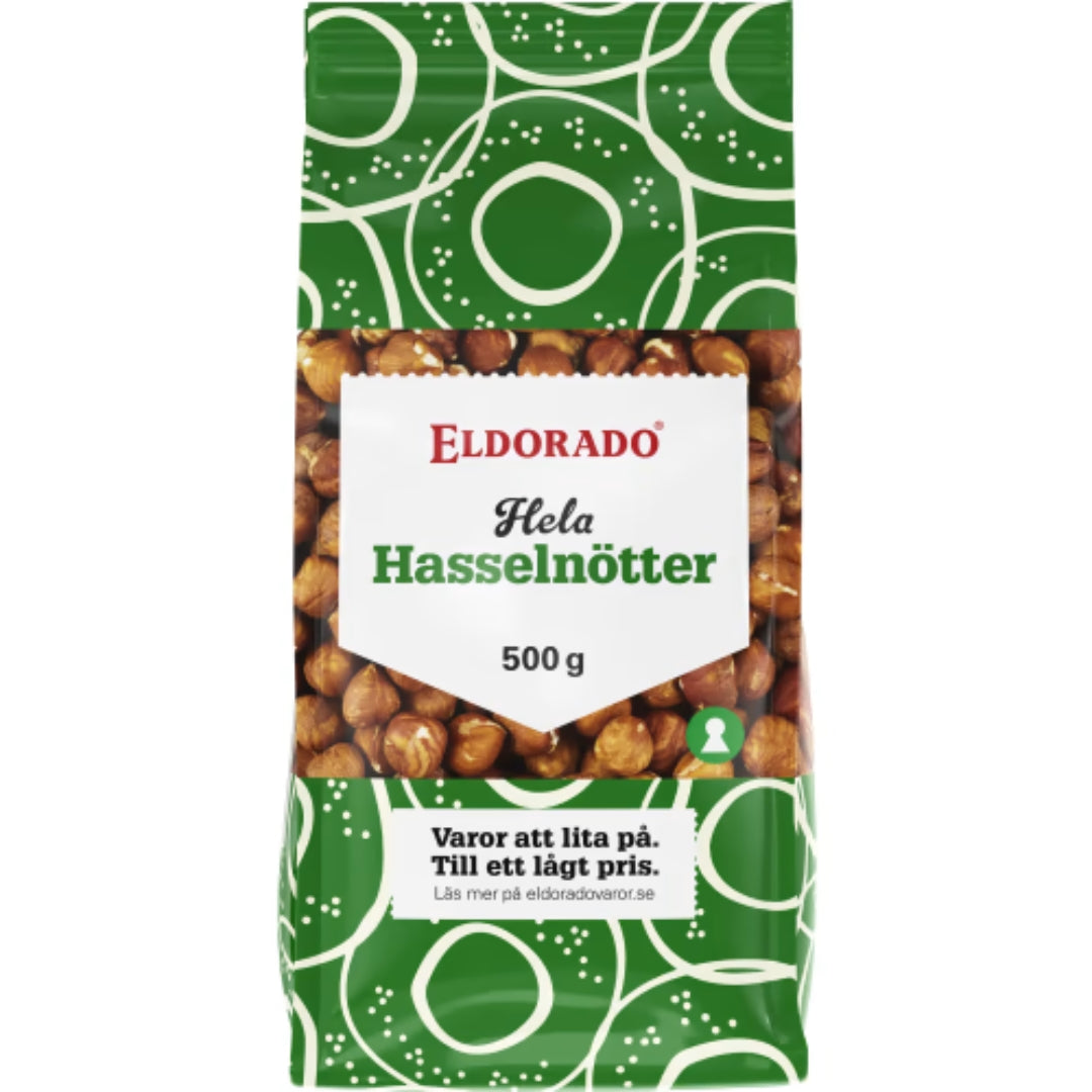 Eldorado Hasselnötter Hela - Whole Hazelnuts 500G