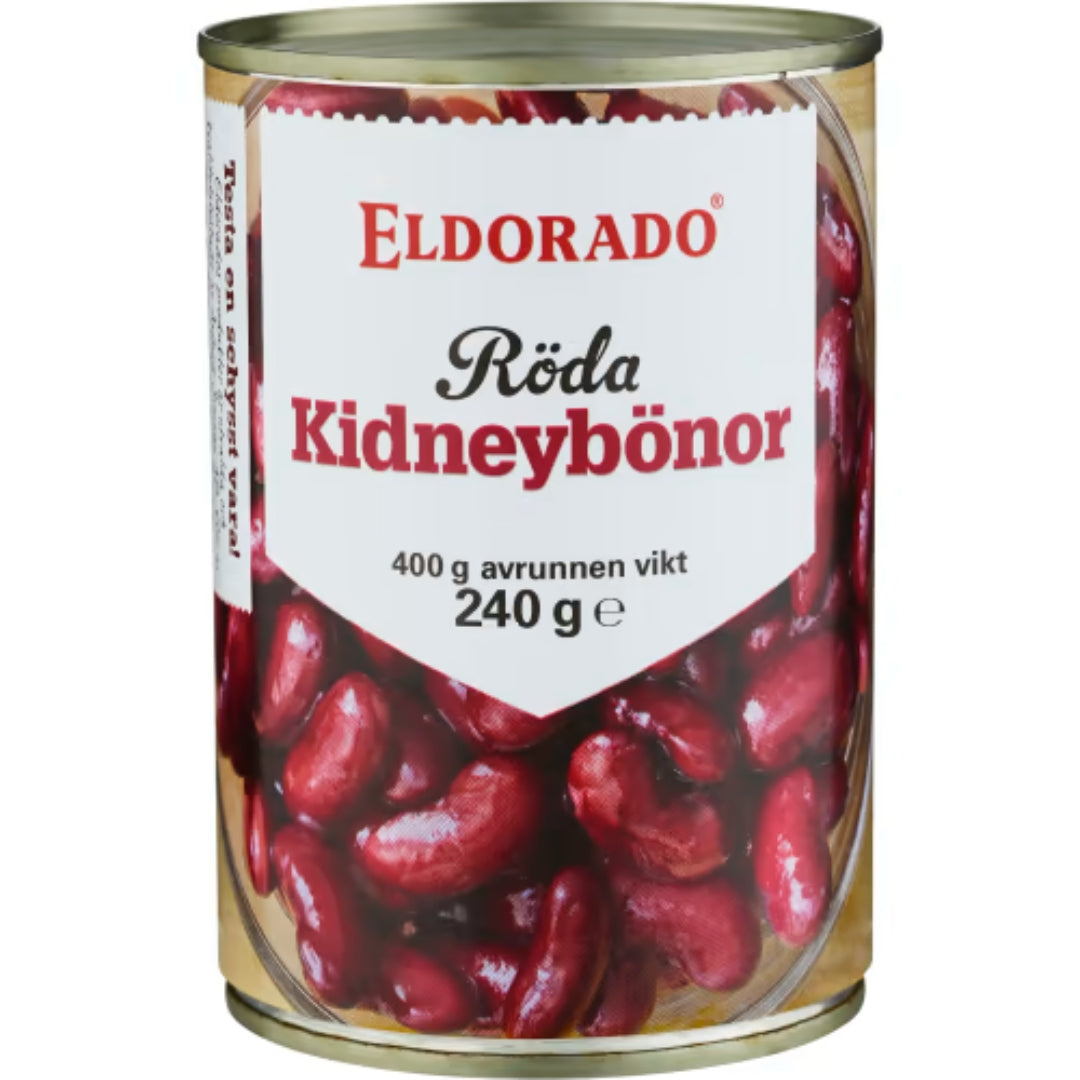 Eldorado Kidneybönor Röda - Red Cooked Kidney Beans 400g