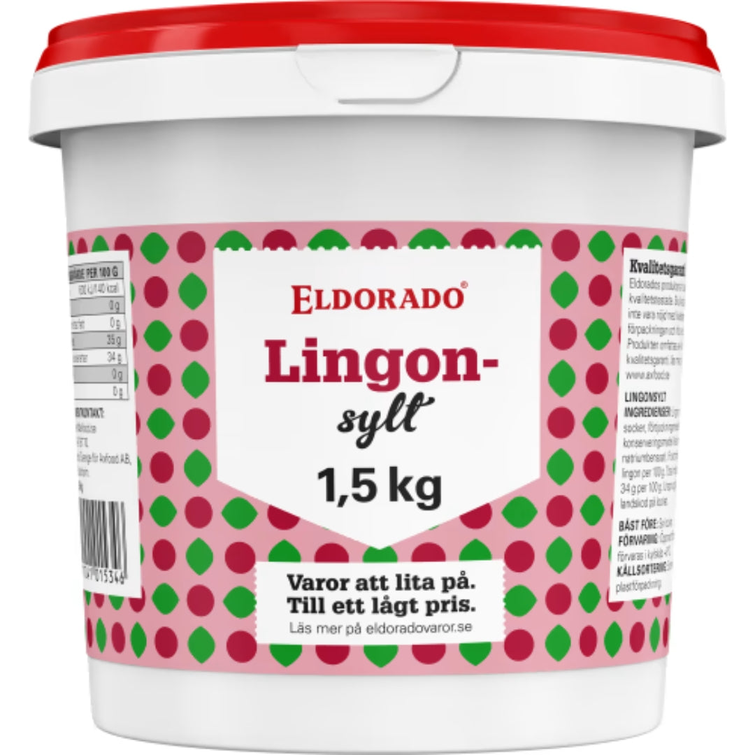 Eldorado Lingonsylt - Lingonberry Jam 1.5kg