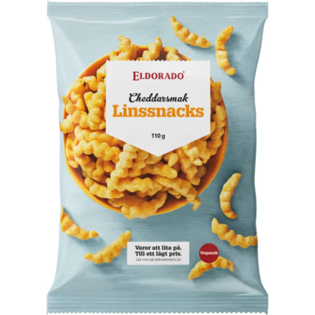 Eldorado Linssnacks Cheddar - Lentil Snacks with Cheddar Flavor 110g