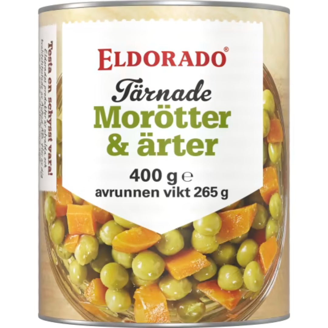Eldorado Morötter Ärter Tärnade - Diced Carrots and Peas 400g