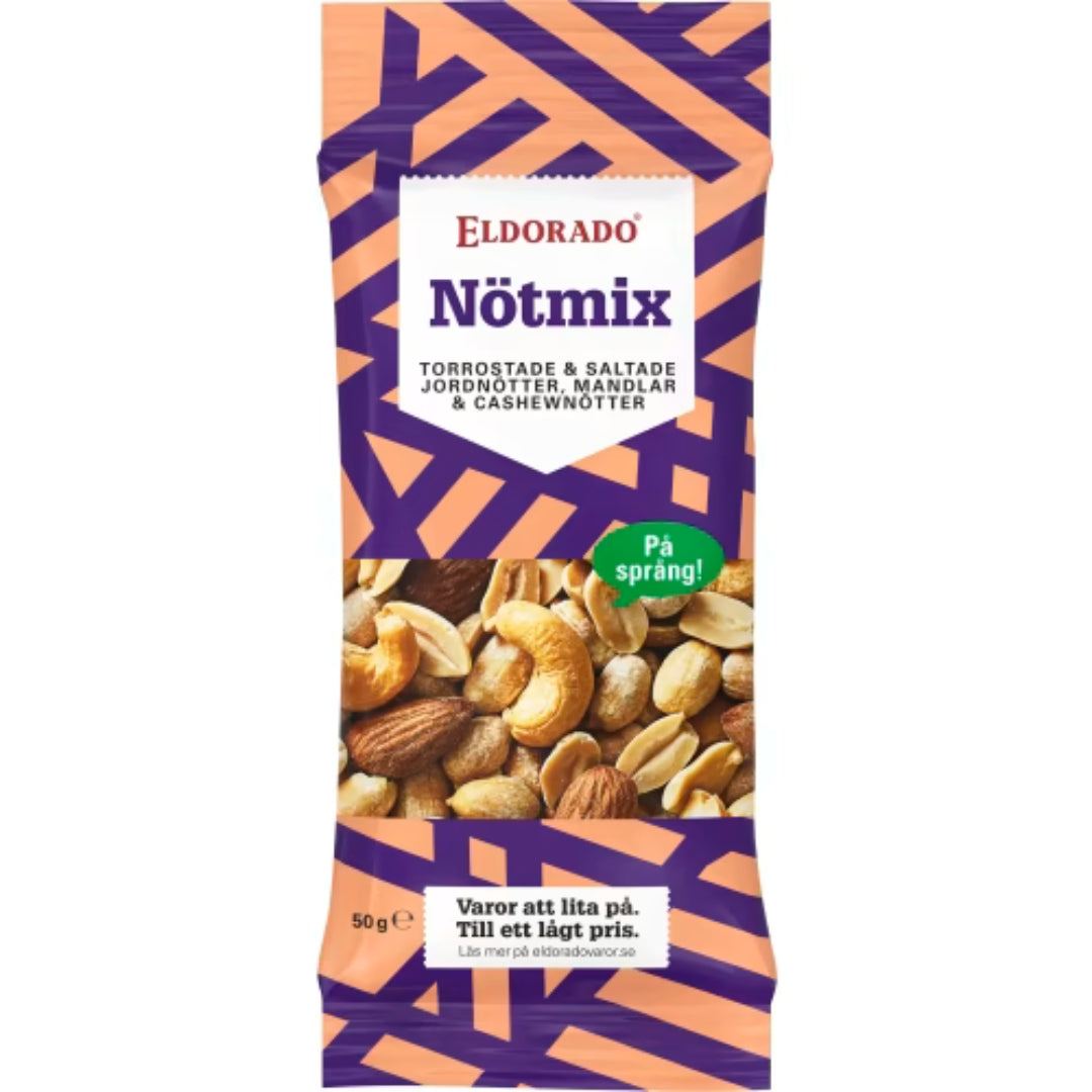 Eldorado Nötmix Rostad Saltad - Roasted and Salted Nut Mix 50g