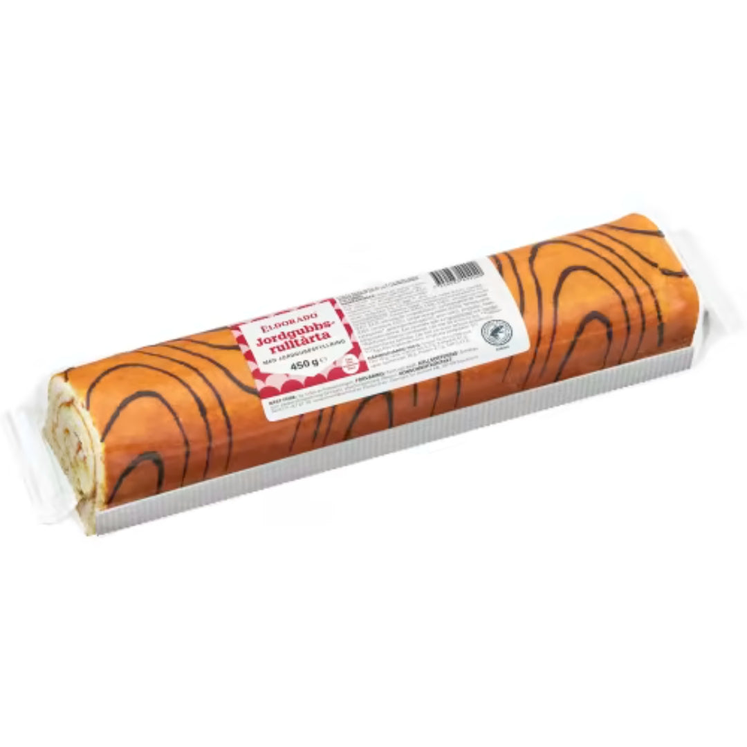 Eldorado Rulltårta Jordgubb - Strawberry Swiss Roll 450g