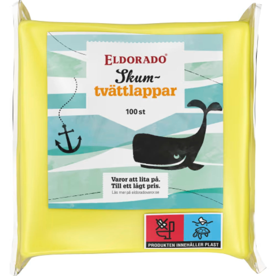 Eldorado Skumtvättlapp - Foam Washcloths 100p