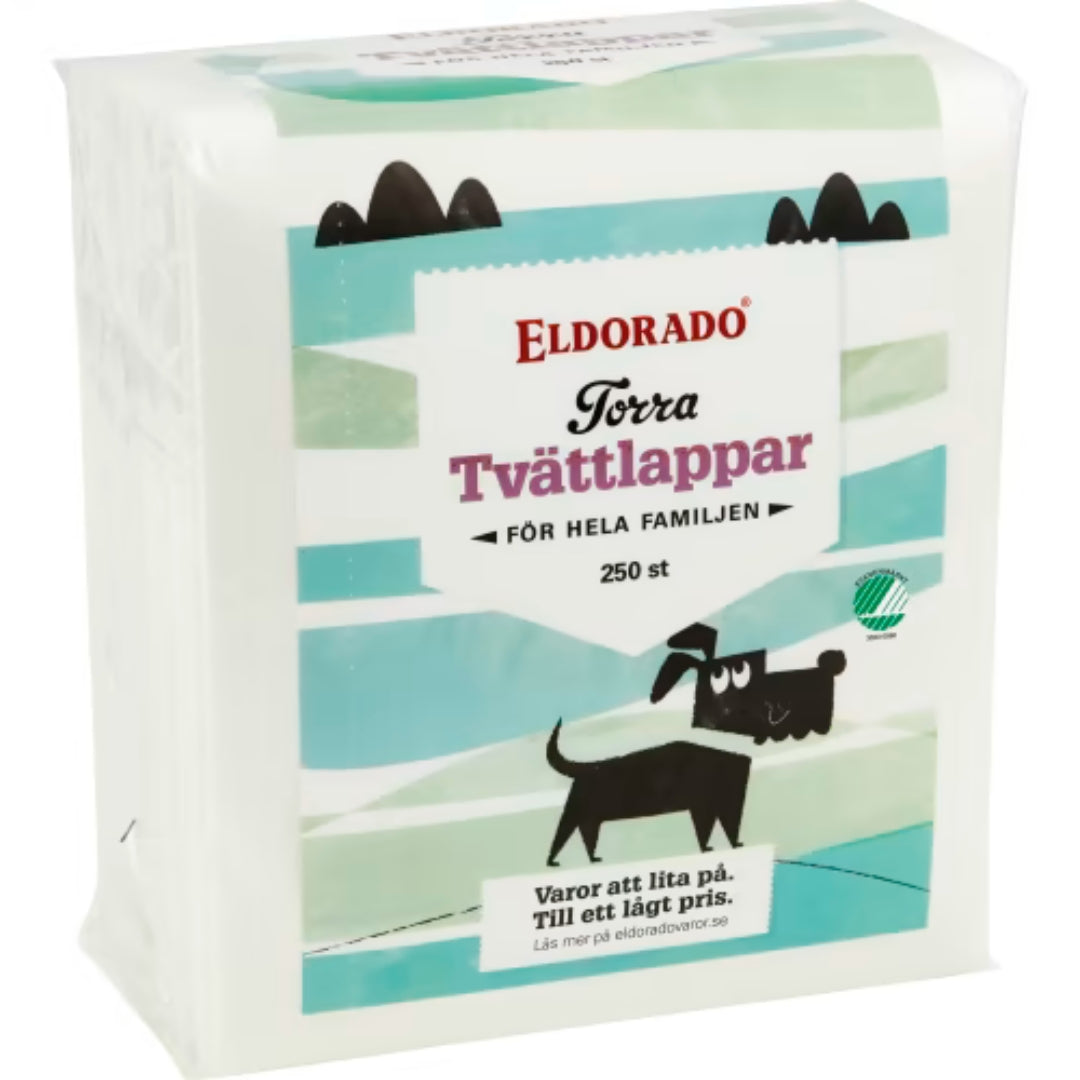 Eldorado Tvättlappar Torra - Dry washcloths 250p