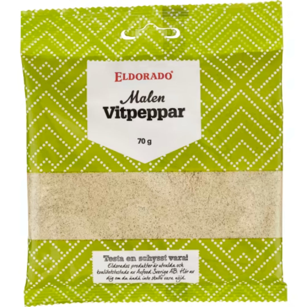 Eldorado Vitpeppar Malen Påse - Ground White Pepper 70g
