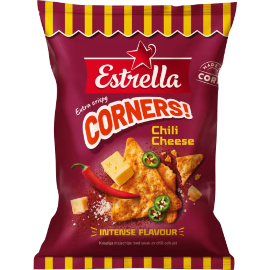 Estrella Corners Chili Cheese - Corners Chili Cheese 160g