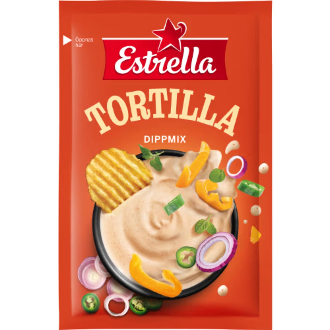 Estrella Tortilla Dipmix – Pepper & Chili Dipmix 28g