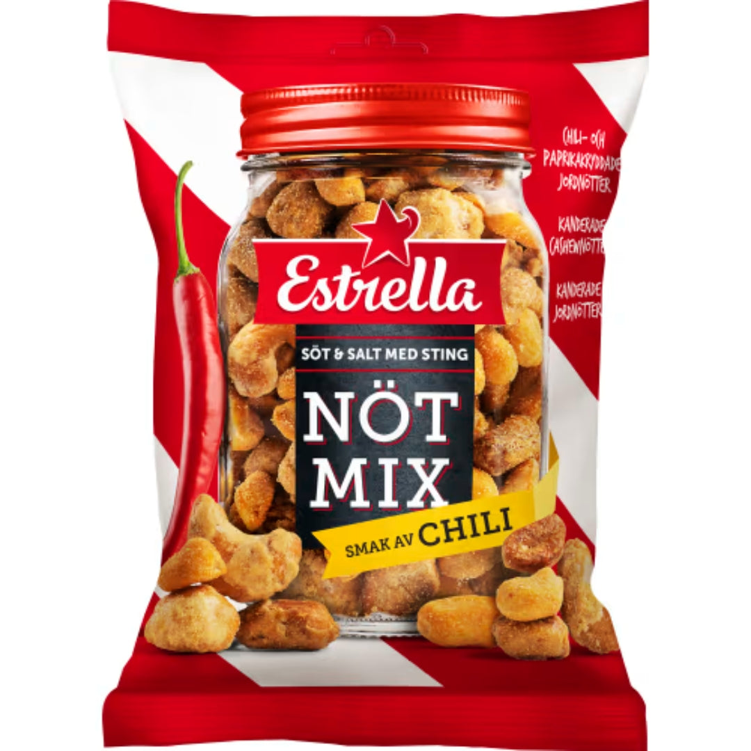 Estrella Nötmix Chili - Nuts with a Chili coating 175g
