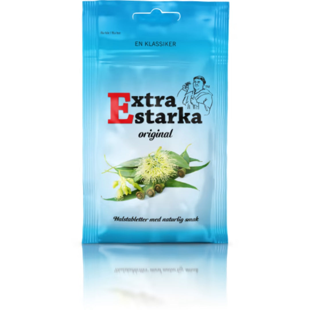 Extra Starka Original Halstablett - Classic Mint-Flavored Lozenges 80g