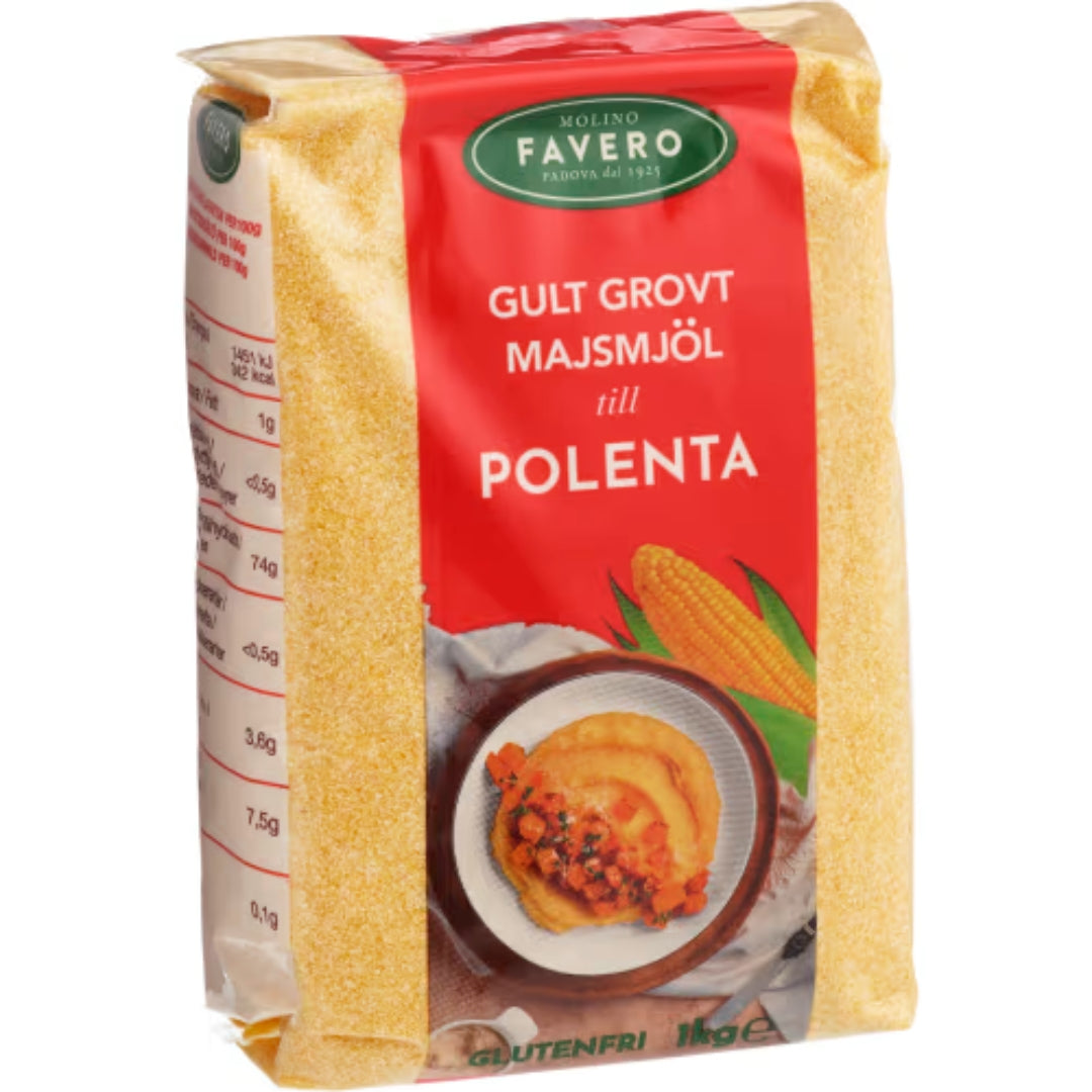 Favero Majsmjöl Grovmalet - Coarse Ground Corn Flour 1kg