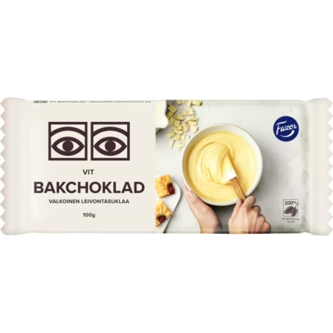 Fazer Bakchoklad Vit Ögon - White Baking Chocolate 100g