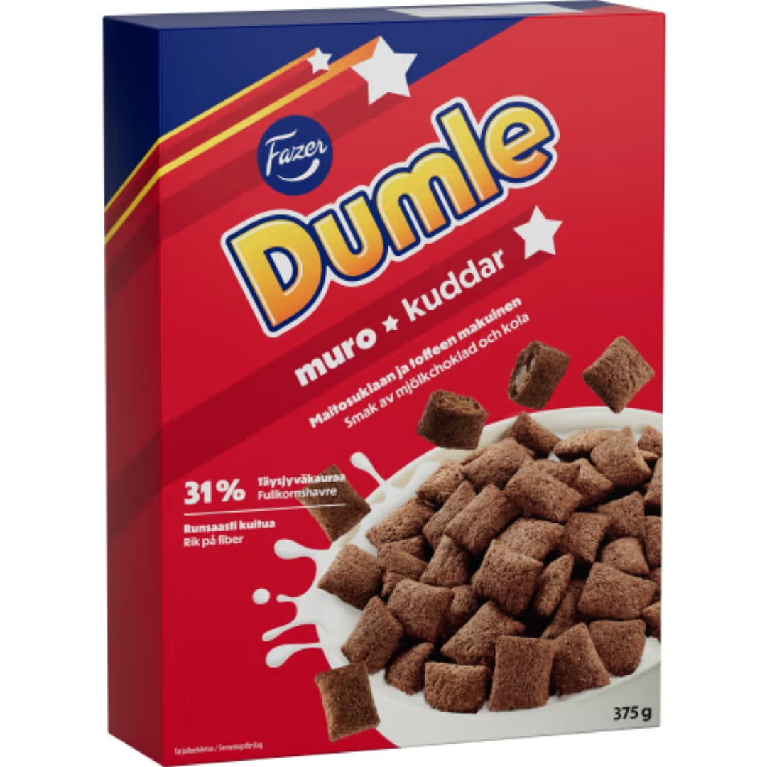 Fazer Dumlekuddar - Caramel-Filled Cereal 375g