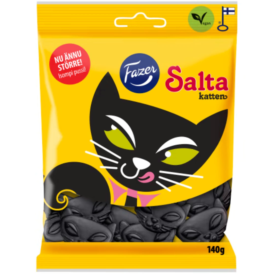 Fazer Salta Katten - Liquorice salato 140G
