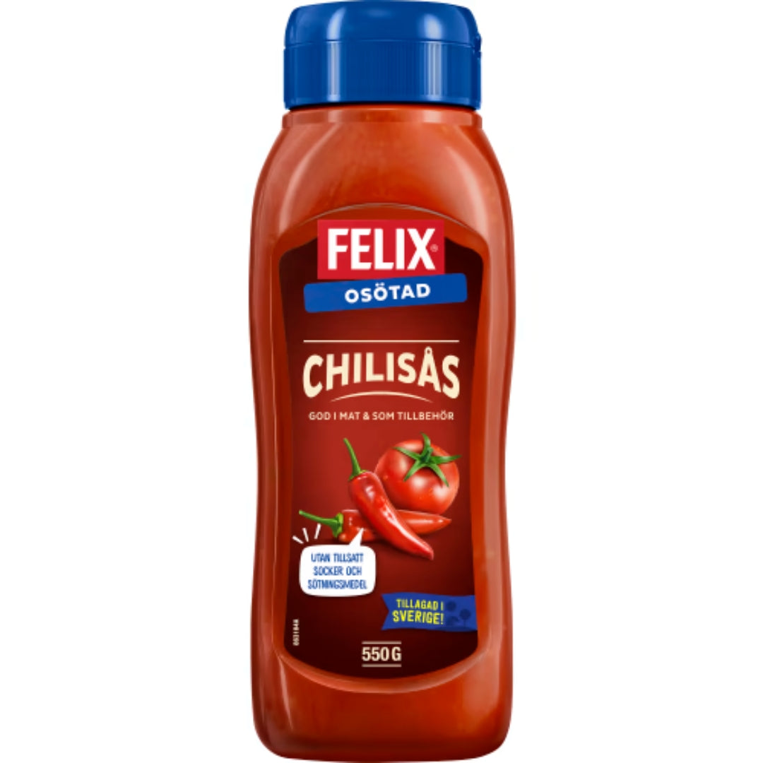 Felix Chilisås Osötad - salsa di peperoncino non zuccherata 550g