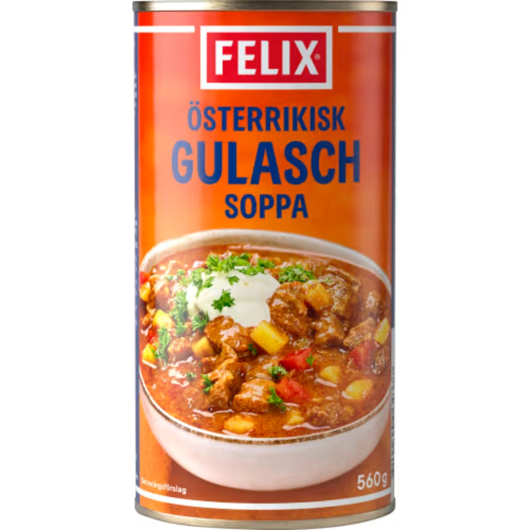 Felix Gulaschsoppa Österrikisk - zuppa di goulash austriaca con carne e patate 560g