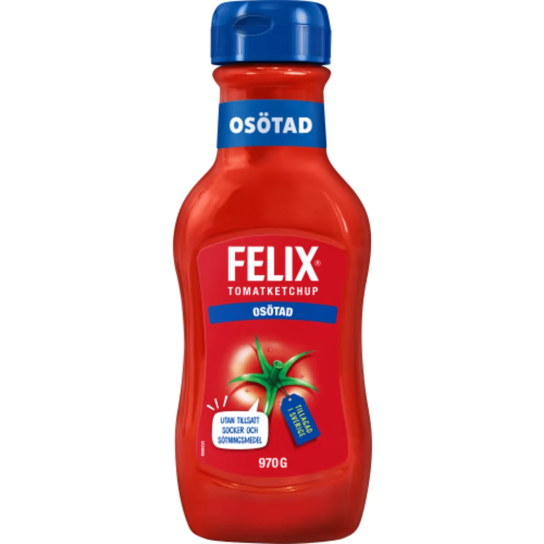 Felix Tomatketchup Osötad - Unsweetened Ketchup 970g